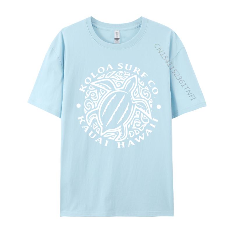Koloa Surf Hawaiian Honu Turtle Lightweight Camisasimple Style Tops Tees New Arrival Crew Neck Cotton Tshirts Unisex T Shirt