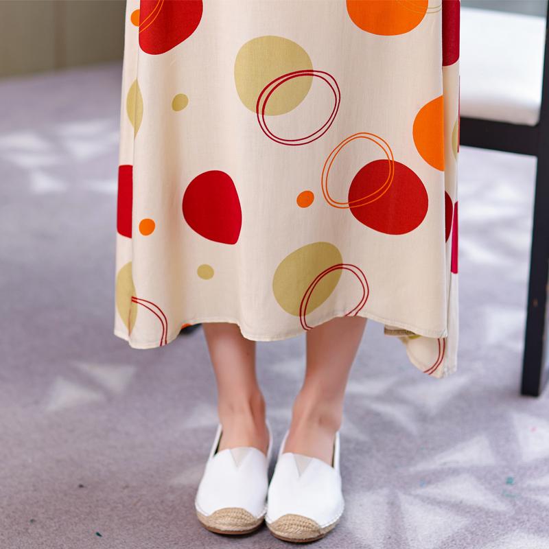 Plus Size Women's Long Dress Summer  Casual Elegant Sleeveless Vintage Print Dress For Women