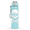 1PC Pirate Skull Sword Sketch Print 750ml Color Plastic Sports Water Bottle Leakproof Flip Straw Lid Suitable for Sports Office Home Use