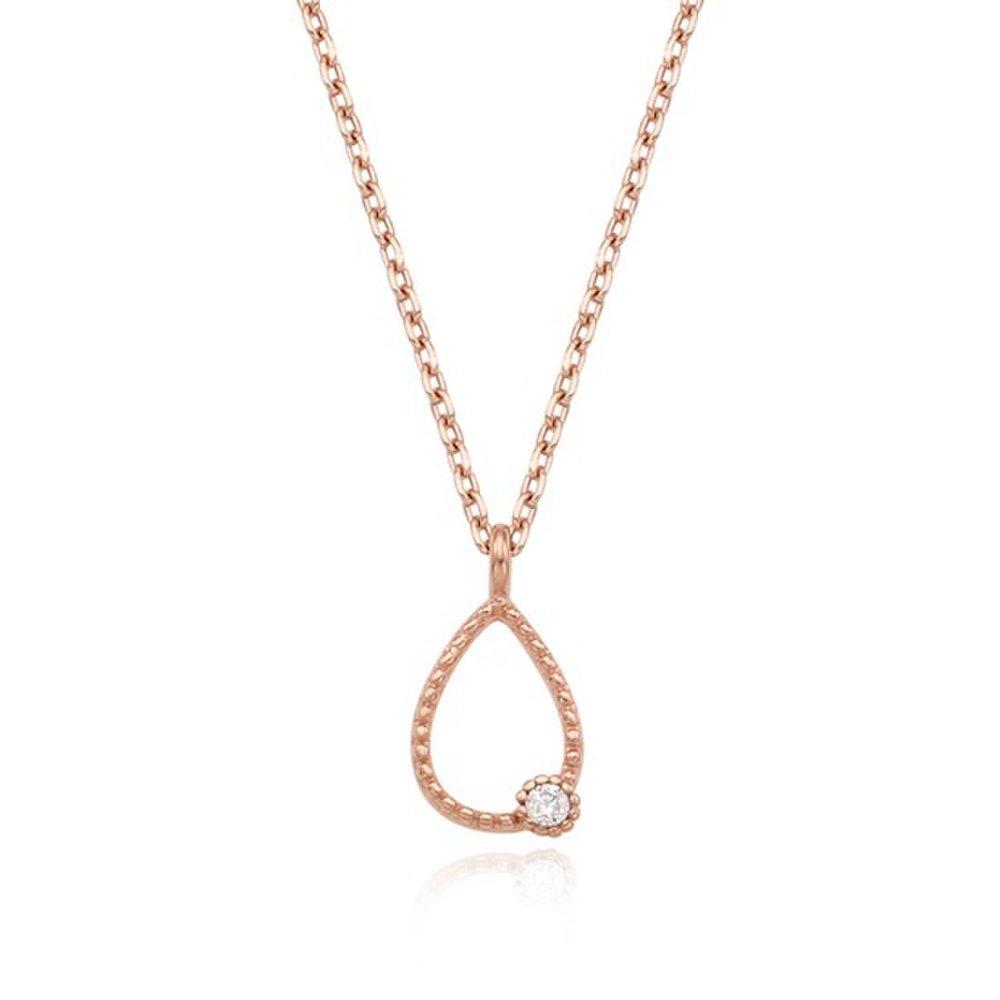 [Lac Drop] Drop Line Silver Necklace Oysn20J252