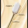 Gold Silver Dental Brushes Luxury Adult Tooth Brush Oral Care Manual Toothbrush  Family Oral Care