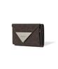 Fennec Triangle Triple Wallet - Leopard Brown