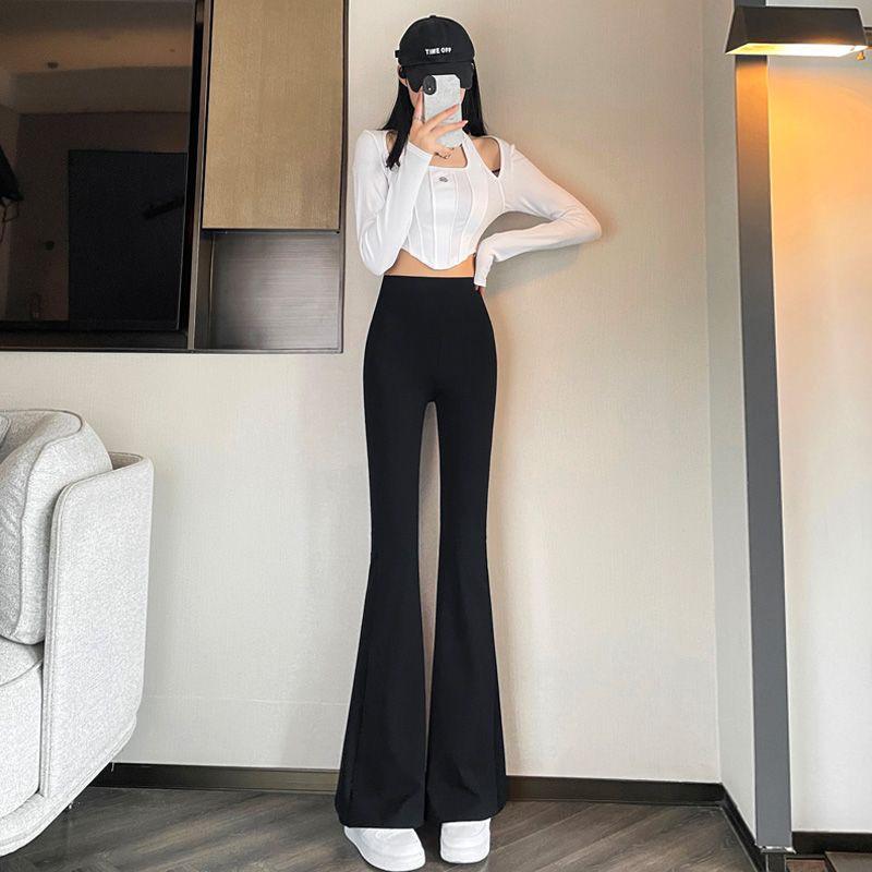 2024 Women's High Waist Flared Leggings – Hip-Lifting Slim Fit Pants