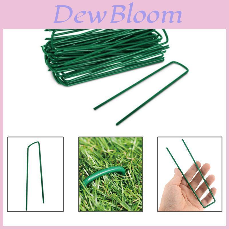 Green Hardened Steel Artificial Grass Turf U Pins Heavy Duty Galvanised Garden Staples For Lawn Fixing And Weed Control