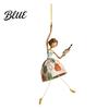 Graceful Silhouette Art Dancing Lady Hanging Ornament for Home Decor Elegant Sculpture Ornaments Creative Pendant Indoor Outdoor Window Porch Garden