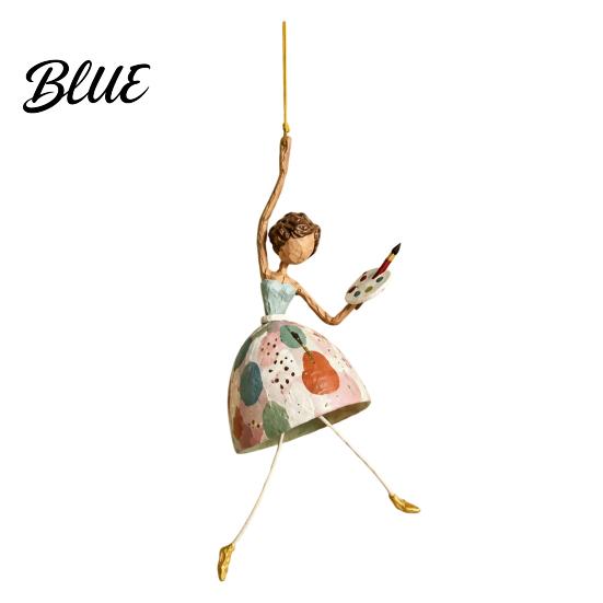 Graceful Silhouette Art Dancing Lady Hanging Ornament for Home Decor Elegant Sculpture Ornaments Creative Pendant Indoor Outdoor Window Porch Garden