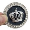 3D Metal Crown Diamond Car Styling Decoration Sticker Accessories Gold Silver