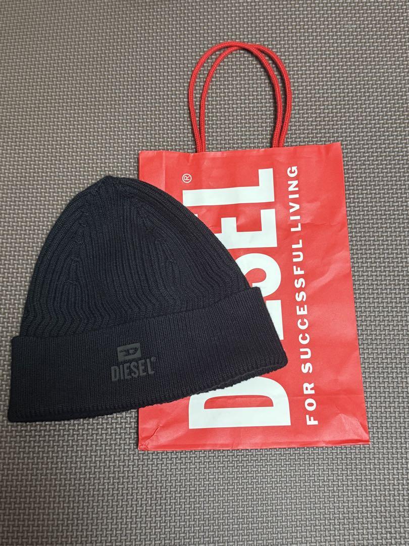 

[Б/У] DIESEL черная вязаная шапка - финальное снижение цены