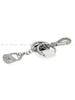 DIESEL D Logo Bag Charm X10208 PR581 HA060 Diesel 1DR Keyring Charm Key Holder
