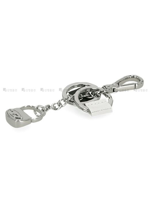 DIESEL D Logo Bag Charm X10208 PR581 HA060 Diesel 1DR Keyring Charm Key Holder