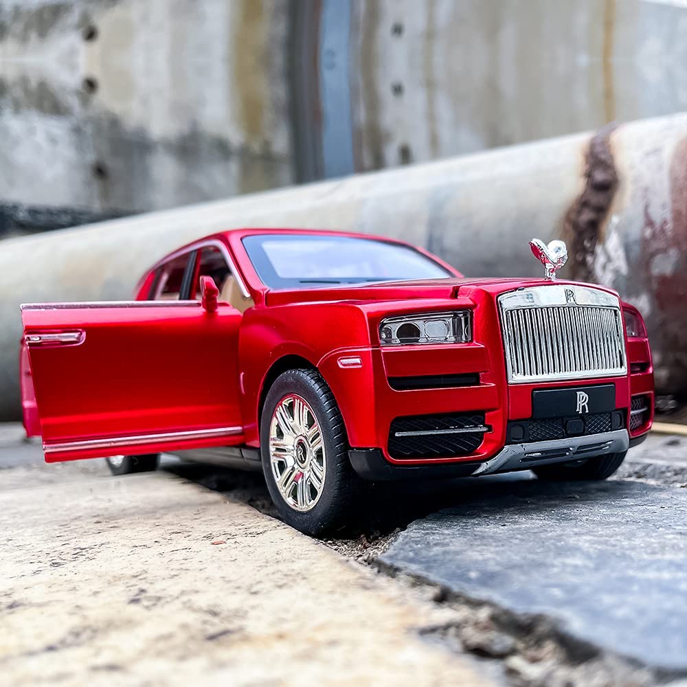 1/24 Scale Rolls Cullinan SUV Model autíčka, zinková slitina stahovací autíčko se zvukem a světlem pro děti Kluk Dívka Dárek