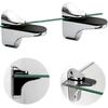 Adjustable Glass Shelf Bracket, 4 Pcs Glass Shelf Bracket, Wall Mounted Glass Clamp, Glass Shelf Bracket, For Glass Shelf - DD