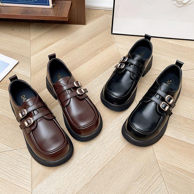 Mary Jane women's shoes British style small leather shoes 2025 autumn new single shoes college style Japanese jk platform shoes