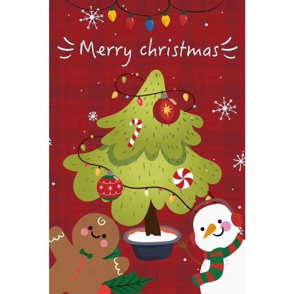 Vintage Christmas Metal Tin Sign Home Festive Wall Decor