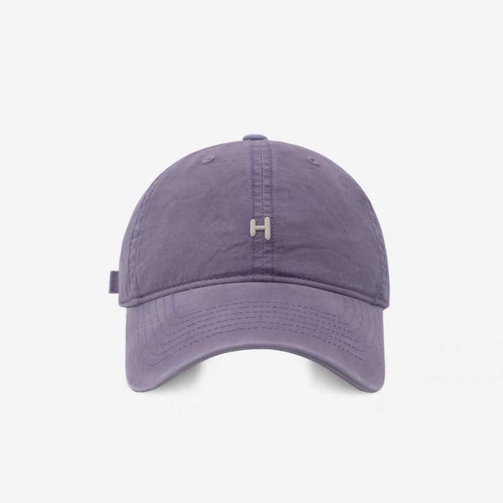 Simple and Fashionable H-letter Embroidered Baseball Cap for Both Men and Women  Summer Korean Version  Versatile Soft Top Duck Tongue