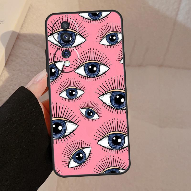 Scary Face Eyes For Honor 90 70 50 Lite Magic 5 Pro 8X 9X Phone Case For Honor X8a X9a X7a X6a X9 X7 X8 X9b