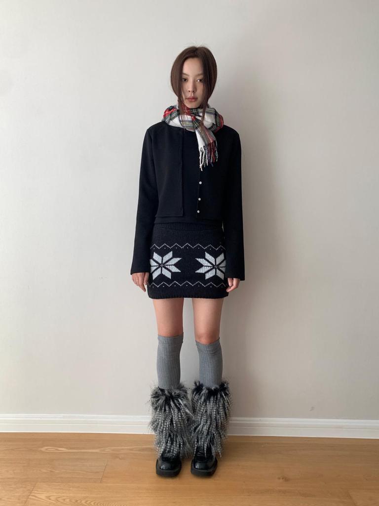 Dorothy Korean Design Air Cotton Buttoned Two-Piece Long Sleeve Women's Sweatshirt
