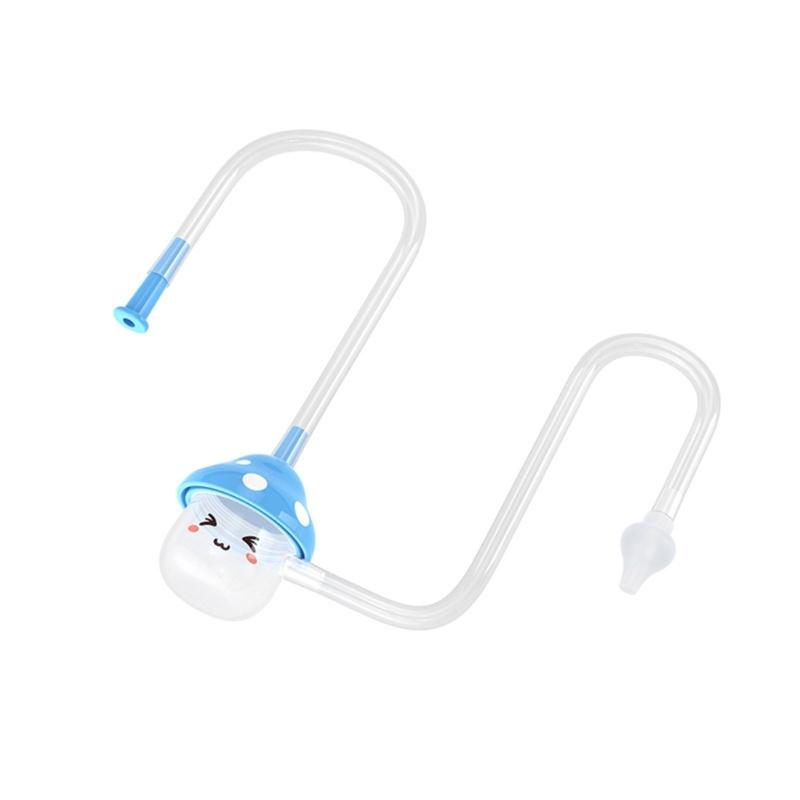 

Upgrades Infant Nose Cleaner with Mushroom Shape not Slip Handle Portable Silicone Baby Nose Sucker for 0 to 3 Year синій