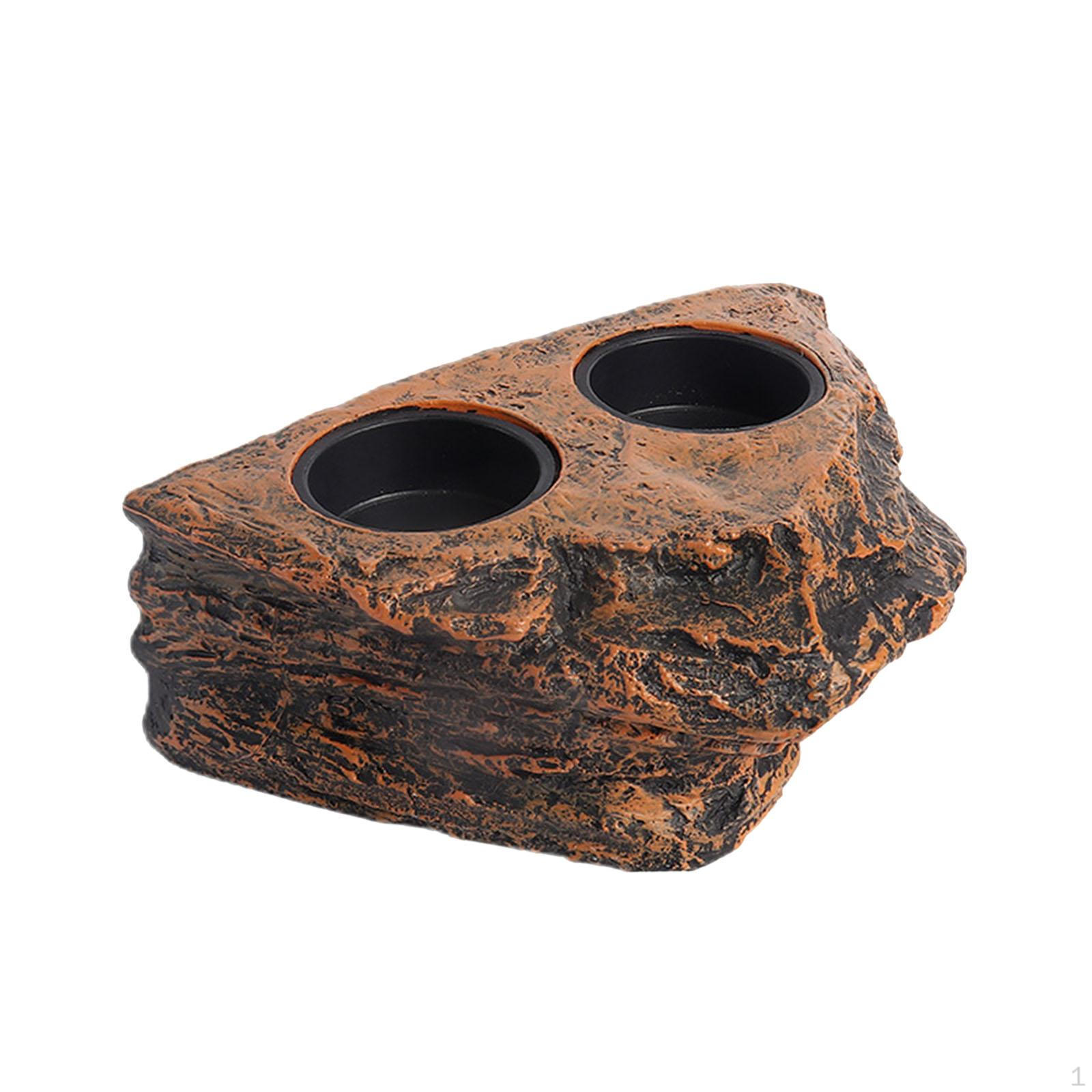 

Кормушка для гекконов, миска для корма и воды для рептилий Double Bowl