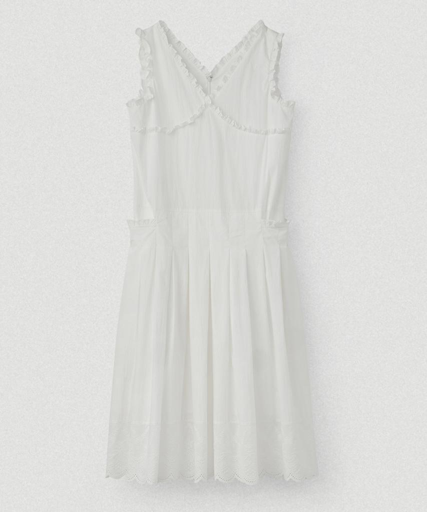 LETTERA Ruffle Long Dress_White