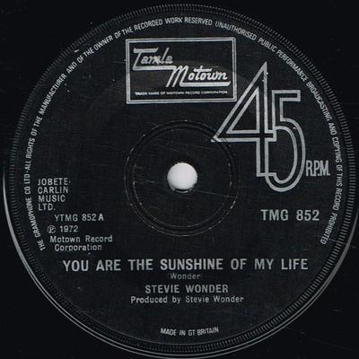 7-Zoll-Schallplatte STEVIE WONDER You Are The Sunshine Of My Life L TMG852 Tamla Motown 1973 UK SoulFunk Gebraucht