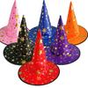 Children Adult Halloween Cosmetic Ball Party Pentagonal Magic Wizard Cap Witch Hat