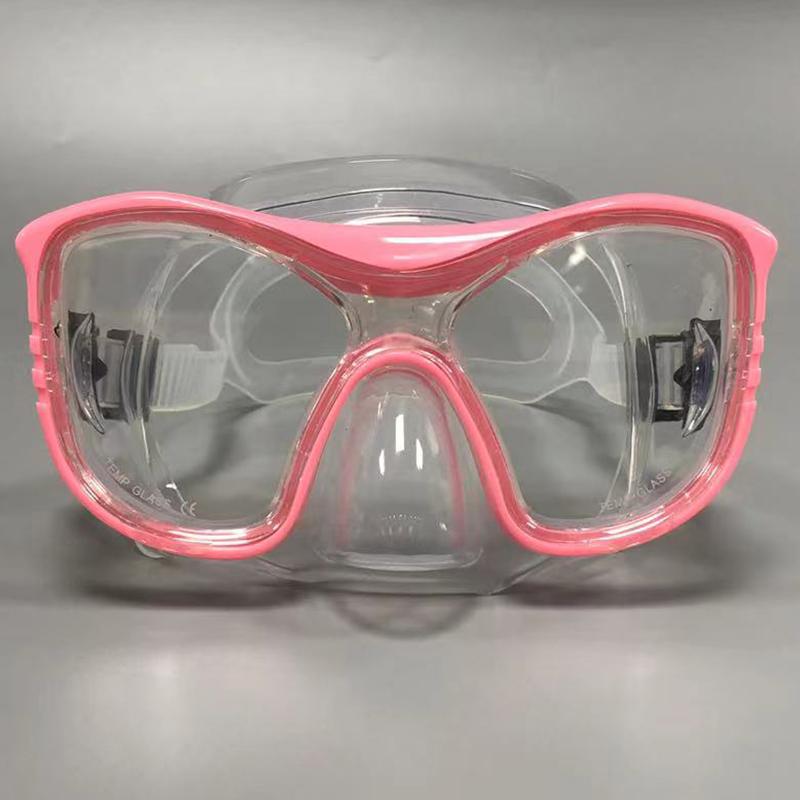 HB Adult Universal Diving Goggles Professional Large Frame Fisherman Goggles HD Free Diving Mask Swim Snorkeling Mask