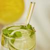 Peach&life Eco-Friendly, Beautiful Straws, Sustainable, Reusable, BPA-Free, Plastic-Free, Stylish Straw (Clear Glass)