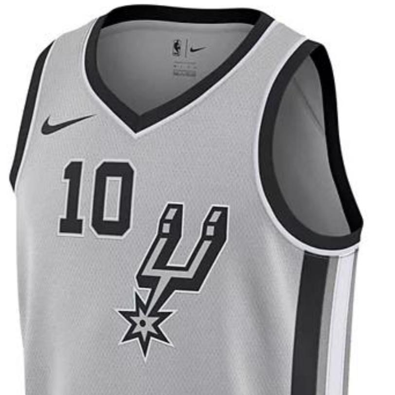 Nike NBA Spurs #10 DeRozan Fan dres Sezóna 2019-2020 Pánske vrchné diely Šedá 877224-011