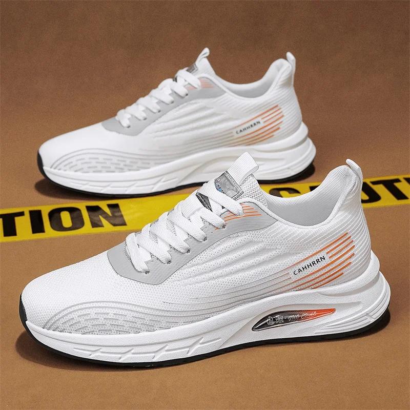 

Мода 2024 Лето Дышащая Сетка для Бега Повседневная Обувь Универсальные Мужские Вулканизированные Туфли Мужские Повседневные Кроссовки Tenis Para Hombre 44 слоновая кость