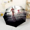 Football Player Action Automatic Umbrella Compact 8-Rib Lightweight Durable Plastic & Iron Travel Essential Fashionable