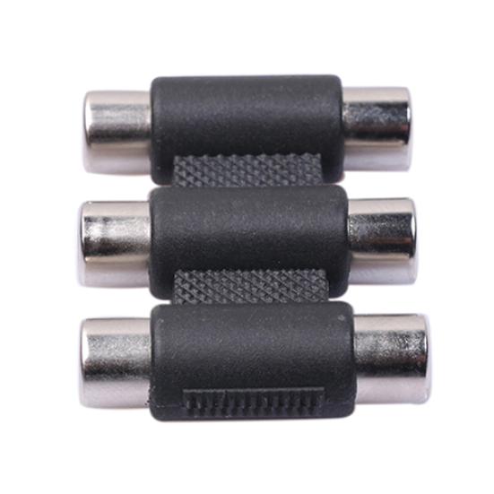 3 RCA AV Audio Video Female To Female Coupler Adapter Extension Cable Component