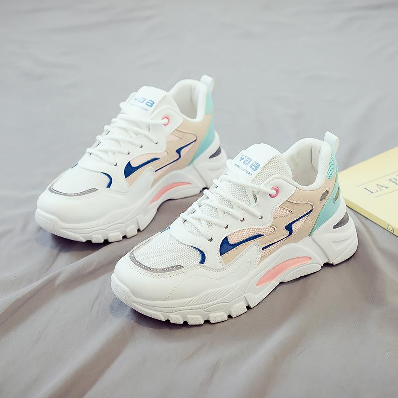 Casual Shoes for Women In Summer  New Breathable Mesh Shoes Korean Version Versatile Thick Soled Sports Shoes