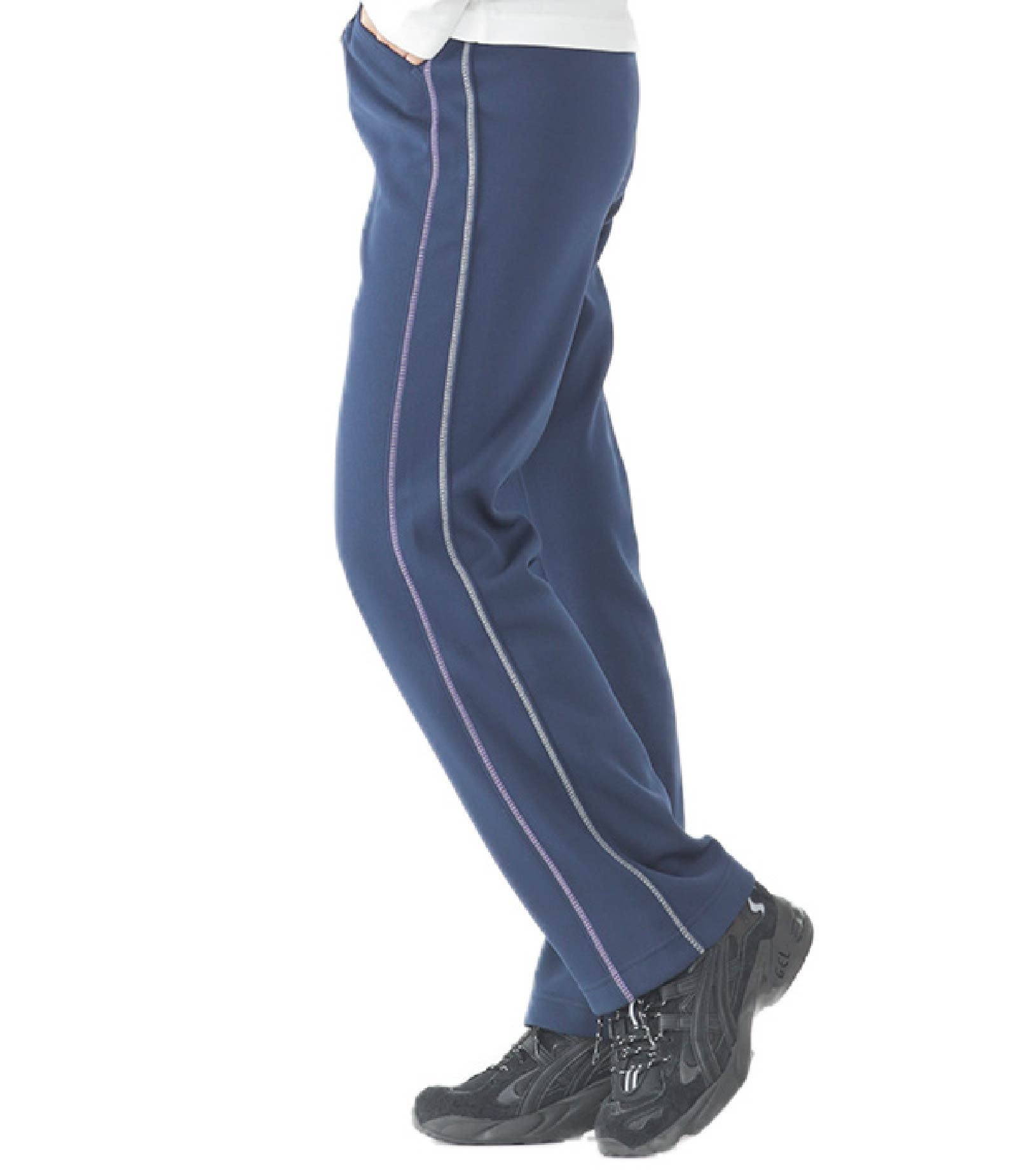 

egneL Повседневный Сделано сбоку Дневной Уход Спорт Женский Трикотаж, Япония, На флисовой подкладке, Теплый, Полоски, Домашняя одежда, Уход, Уход, Ходьба, (001-NV-L-70)