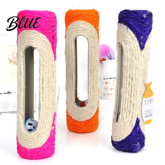 Pet Cat Scratching Toy Sisal Tunnel Rolling Ball Post 3 Training Interactive
