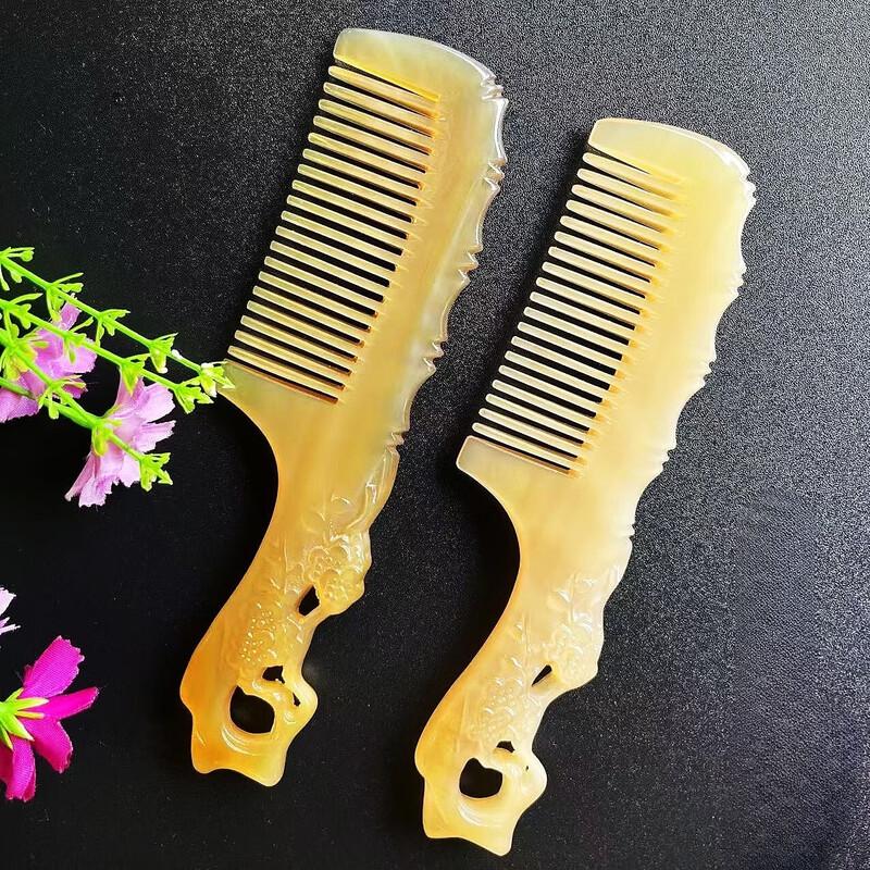 Portable Sheep Horn Carving Comb