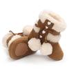 Winter Snow Baby Boots Warm Fluff Balls Indoor Cottton Soft Rubber Sole Infant Newborn Toddler Baby Shoes