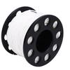 Scuba Diving Finger Spool Reel with 131.2ft White Line 90mm Double End Clamp Compact Dive Reel for Cave Wreck Technical Safety Diving