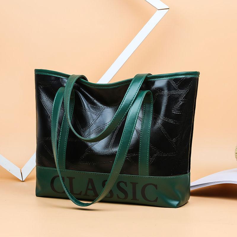 Женская мягкая сумка из искусственной кожи сумка большой вместимости простая водонепроницаемая сумка для покупок повседневная сумка на одно плечо для офисных леди 283311cm 1775₽