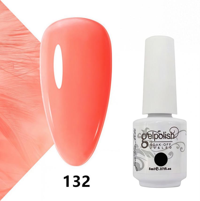 Amber Gel Polish Set: Gel Polish Manicure Kit with Whitening, Base Coat, and Sealer.