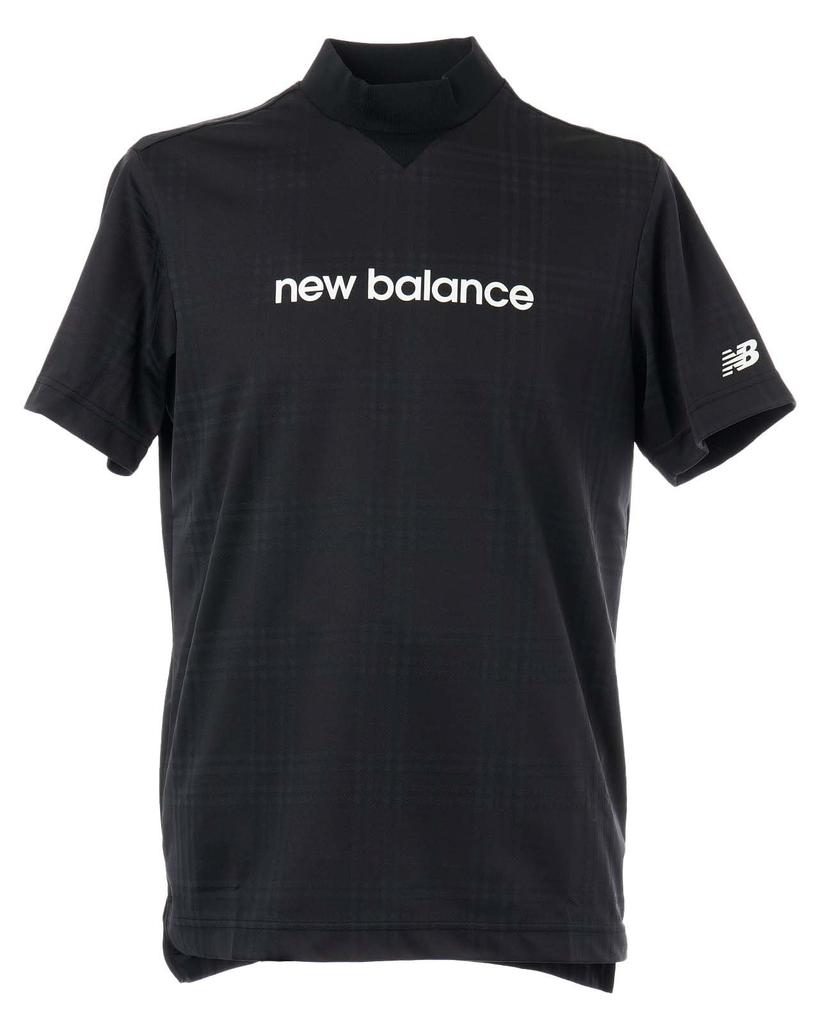 Golf Short Sleeve Mock Neck Shirt Quick 6 [New Balance] Men's (Moisture Absorbent, Drying, Stretchy) / 012-5166003 010_Black [LL]