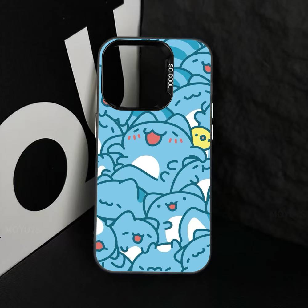 C-Capoo Kawaii B-Bugcat Phone Case For iPhone 17,16,15,14,13,12,11 Plus,Pro Max,XS,Colorful Silver Phone case Funda Cover