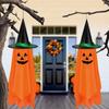 Hanging Pumpkin Hat Decor Easy Installation Creative Halloween Pumpkin Pendant Reusable Foldable Witch Hats Ornaments