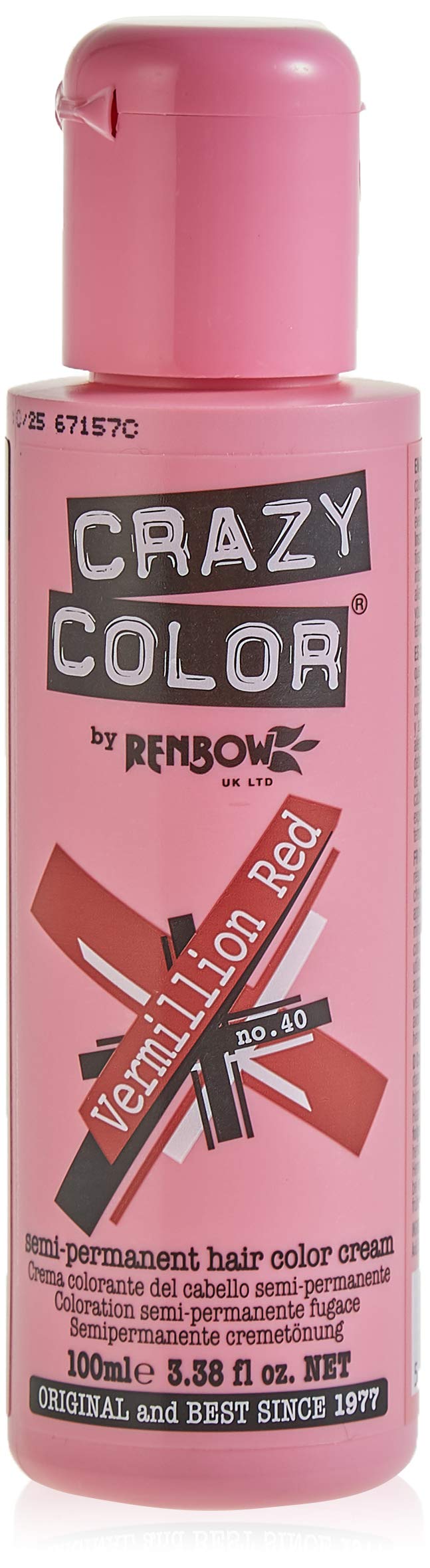 

Crazy Color 40 Vermillion Red 100ml