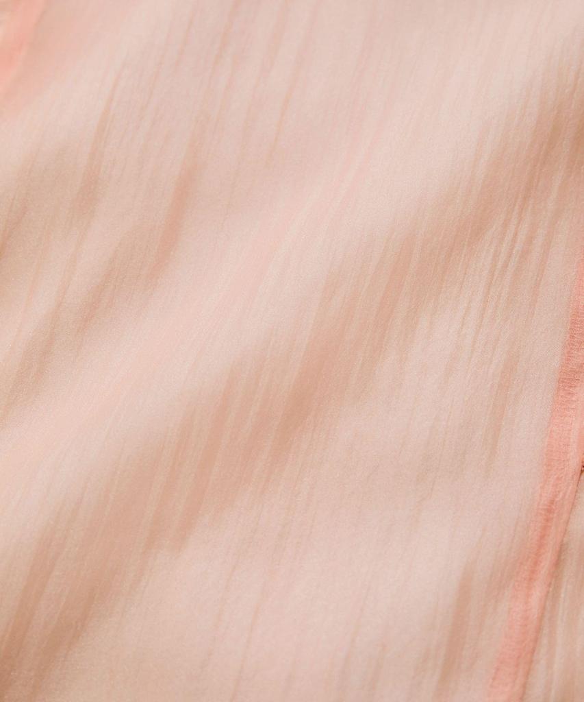 Blusa Rosa Transparente com Babados [BIS], Feminina, (63)