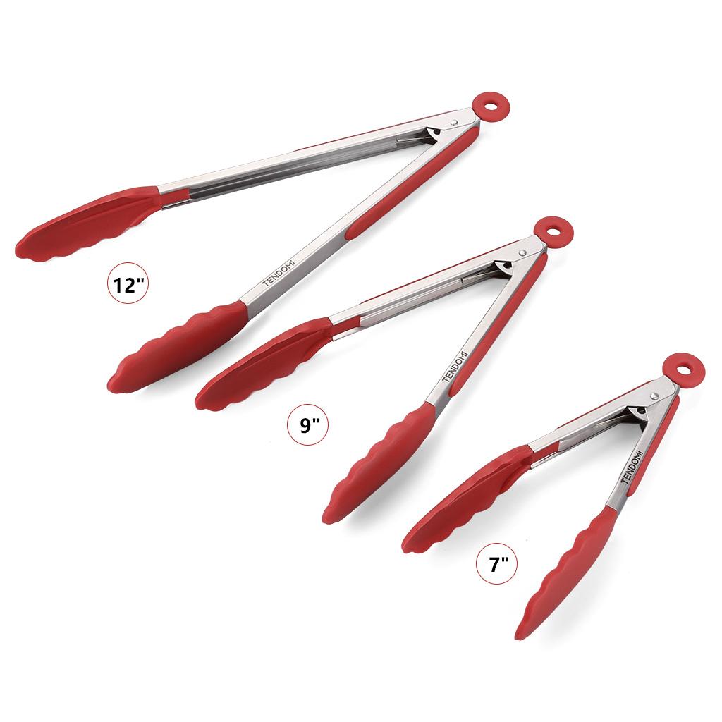 7/9/12 Inch Stainless Steel BBQ Tongs Food Salad BQ Tools Buffet Lock Kitchen Tong Barbecue Grill Clip Kitchen Accessories