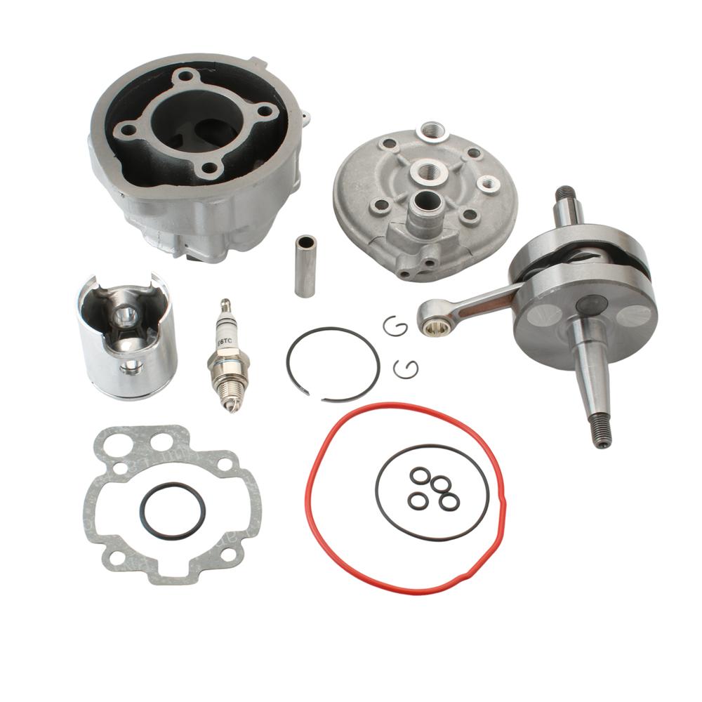 49mm / 12mm 90cc Big Bore Zylinderkit & Rennkurbelwelle Für Peugeot XPS XP6 XR6 AM6 50cc Minarelli 2-Takt