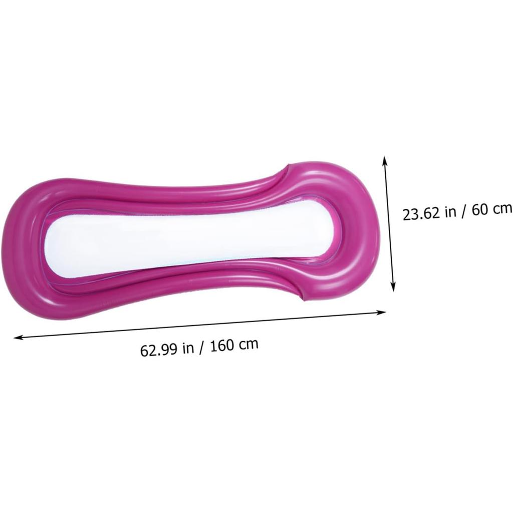 Red Float Bed with Net Swimming Floating Mat Aerated Pool Pad Easy to Carry Relaxation beach vacation essentials pool toys