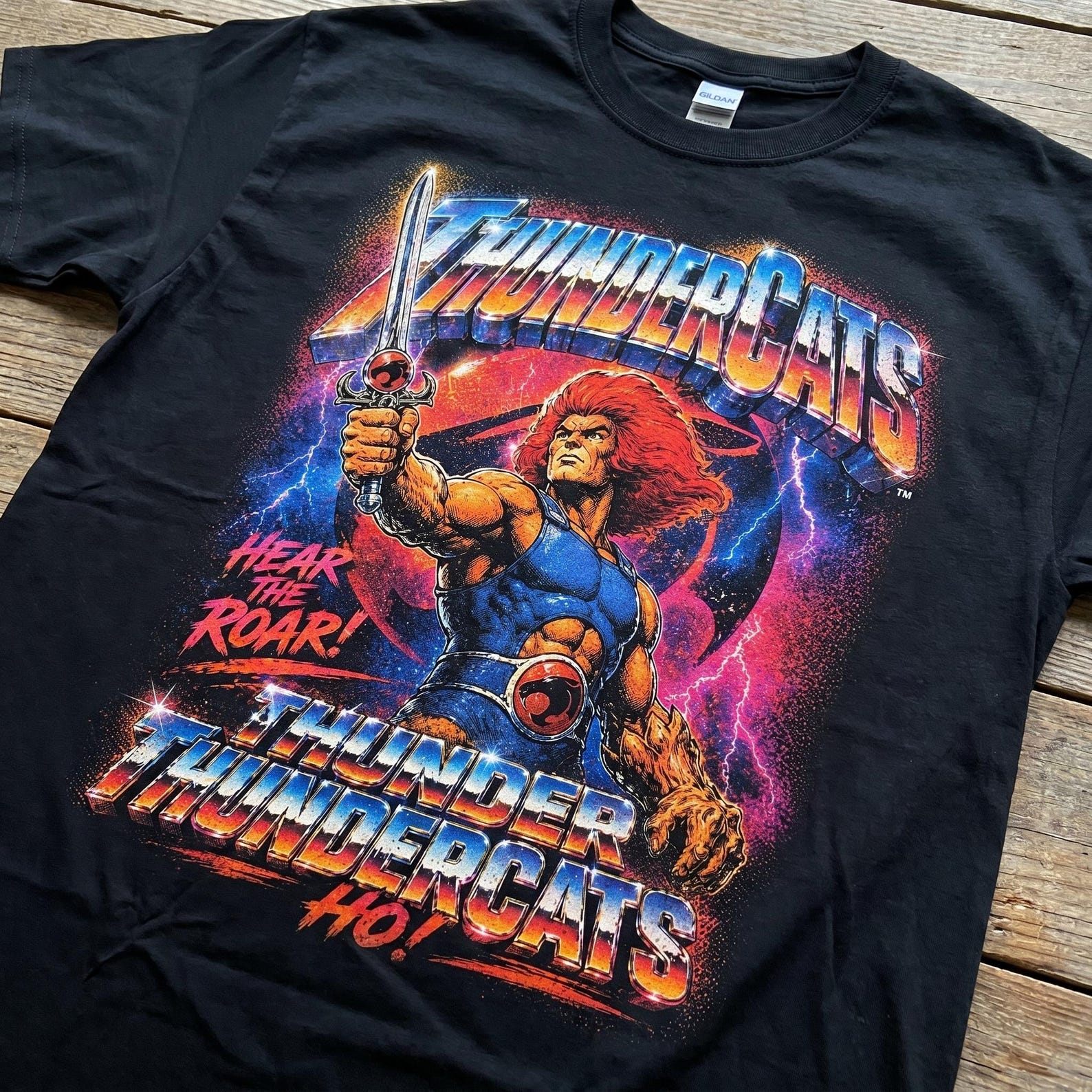 Thundercats Lion-O T-Shirt | Retro 80s Cartoon Grunge Tee XL