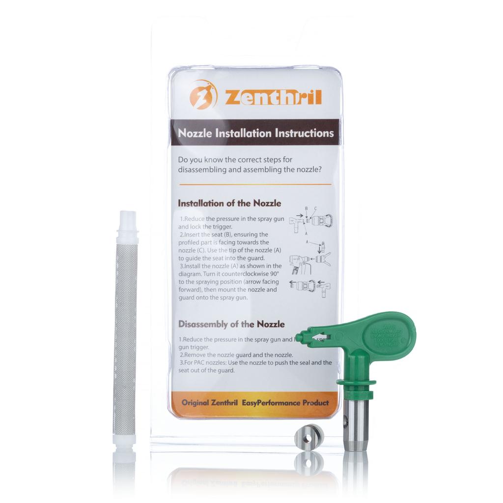 Zenthril Dysza Malarska Wysokociśnieniowa PowerXcellence 517 – Szerokość Natrysku 25 Cm | Kompatybilna Z Wiele Markami | Filtr 60 Mesh